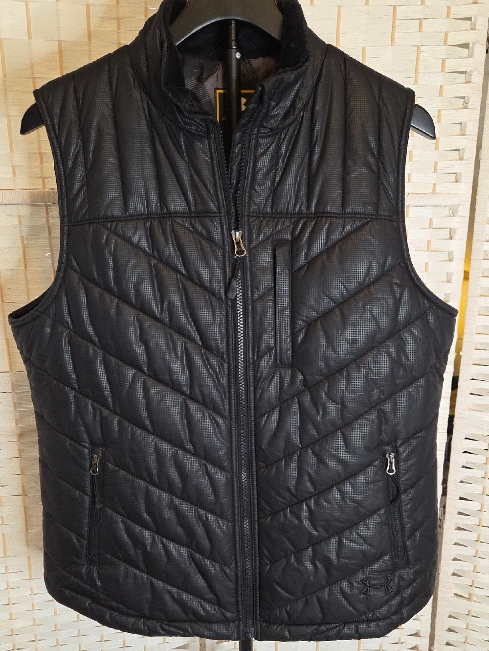 Under Armour UA Storm Black Quilted Puffer Vest Women's Large